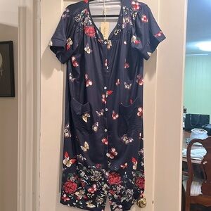 NWT Ekouaer Women’s Dress with Pockets